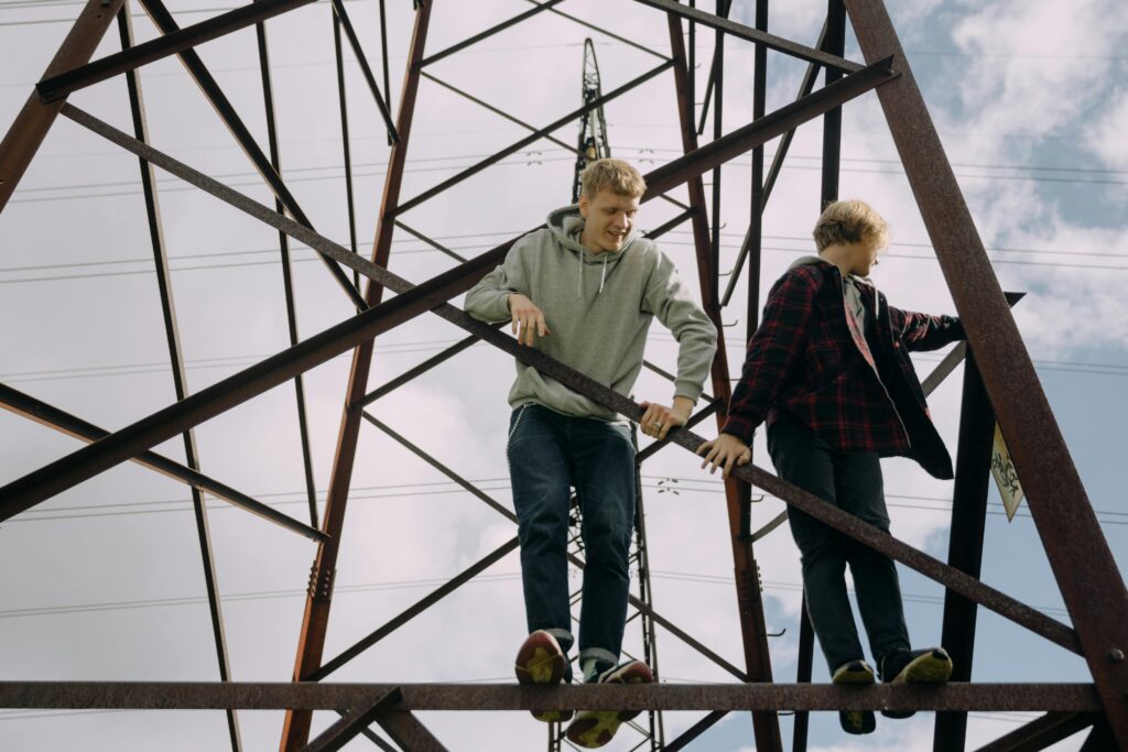 climbing the Eiffel Tower